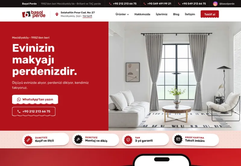 The Başol Perde website